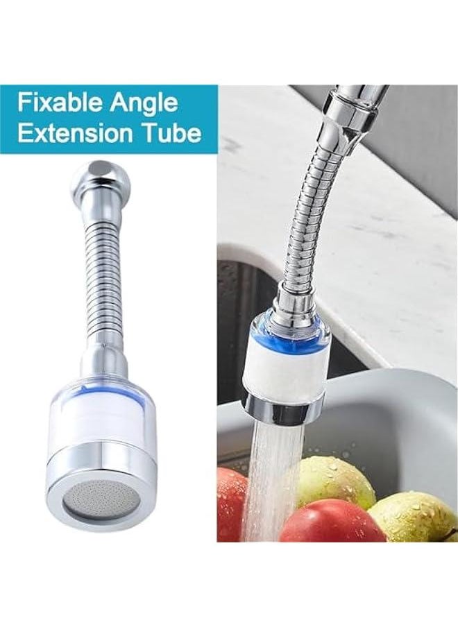 HOOKOR Durku Sink Filter Water Faucet, Universal 360 ° Rotating Bathroom Sink Filter, Kitchen Faucet Water Filter-Removes Chlorine Fluoride Heavy Metals Hard Water for Home Kitchen & Bathroom (C)  - Image 4
