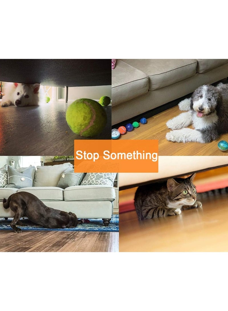 TPGP Toy Blockers for Furniture, Clear Blocking Board Under Furniture, Pet Baffle Board, Strong Adhesive Baffle, Adjustable Gap Bumper for Sofa, Bed (8 Pack/3.2 Inch) - Image 5