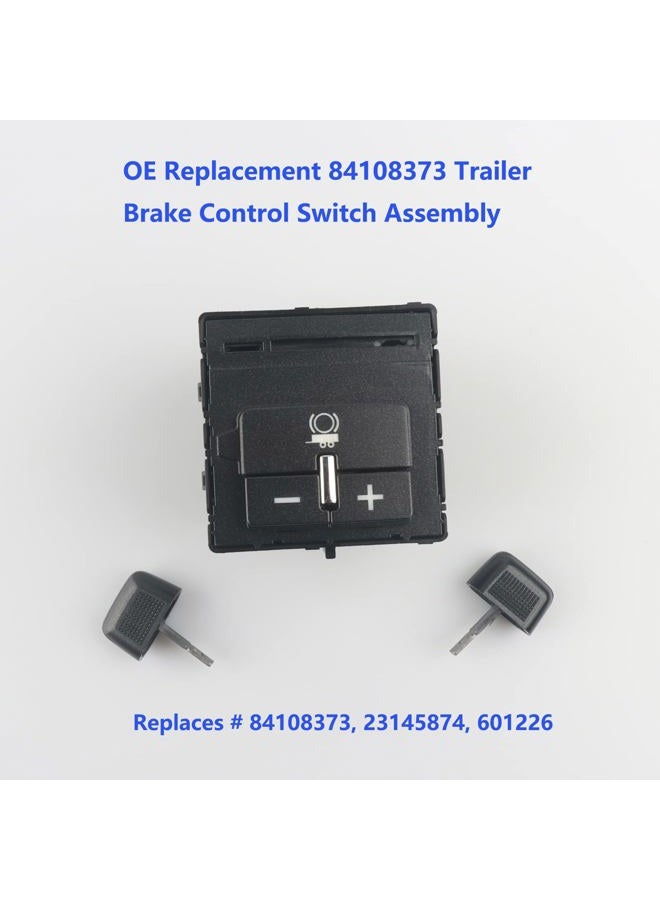 GBDAMI 84108373 Black Trailer Brake Control Switch Assembly Compatible with Chevy Colorado Silverado Suburban, 2015-2020 Tahoe - GMC Canyon Sierra, 2016-2020 Yukon 23145874, 601226 Trailer Brake Controller - Image 2