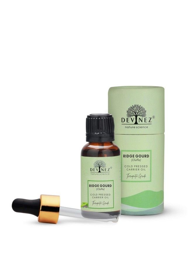 Devinez Ridge Gourd Coldpressed Oil 15Ml 100% Pure Natural & Undiluted In Glass Bottle Improves Skin Tone Hydrates & Nourishes The Skin Healthy Rejuvenating Glow - Image 1