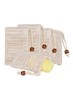 Y&D Soap Bag (5-Pack) Ideal for Body Scrub, Save Soaps, Natural Fiber eco Bags Foaming and Drying, Organic With Pouch Holder Shower Bath  - Image 1