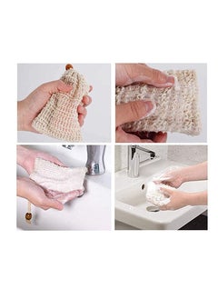 Y&D Soap Bag (5-Pack) Ideal for Body Scrub, Save Soaps, Natural Fiber eco Bags Foaming and Drying, Organic With Pouch Holder Shower Bath  - Image 3