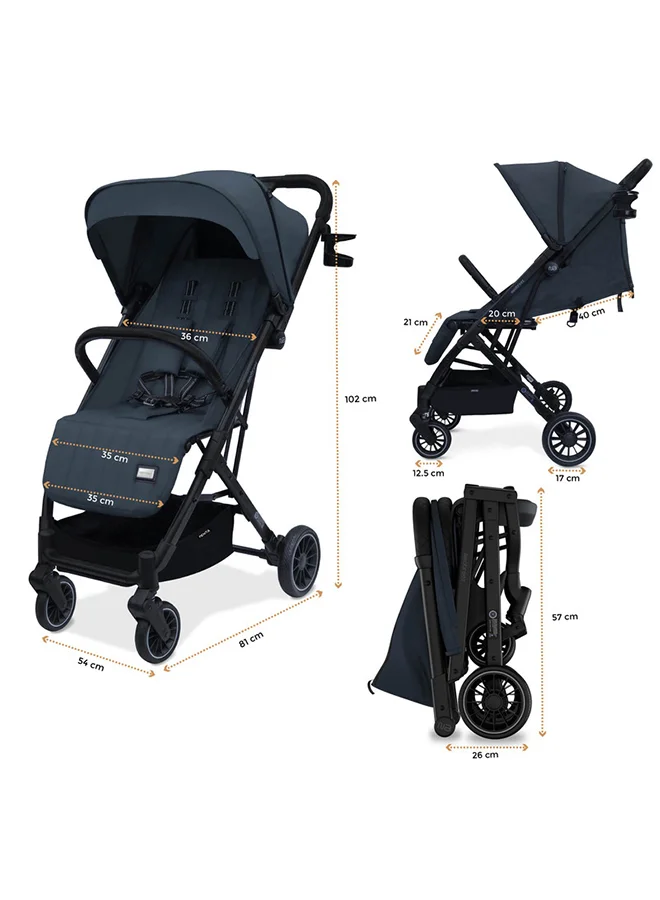 neobreez PENTA Compact Lightweight Travel Toddler Kids Baby Stroller W/Cup Holder,  Baby Trolley Handle Pushchair,  Quick Fold And Auto lock, Waterproof UPF 50+ Canopy 0-3yrs, 15kg,  3yrs Warranty