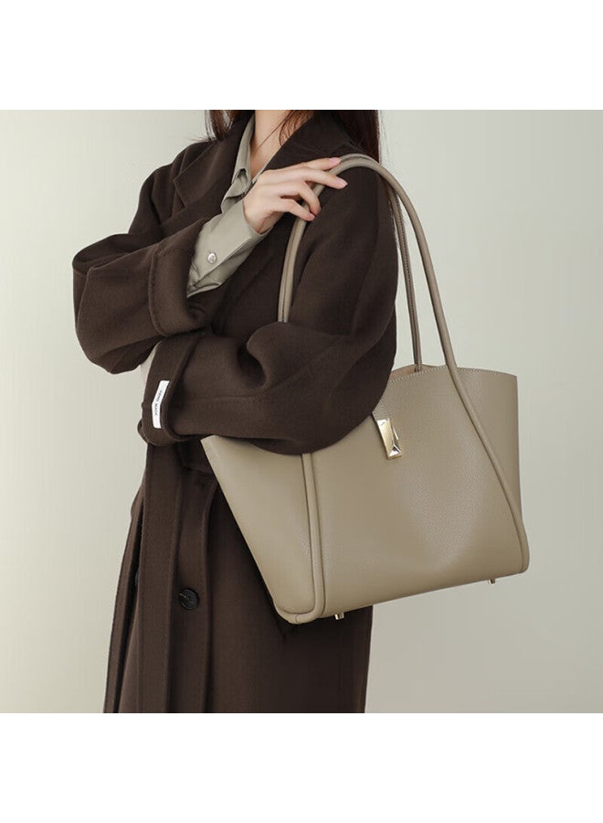 Viney Leather Tote Bag, Women's Handbag, Brand Underarm Shoulder Bag, Birthday Gift For Girlfriend On Qixi Festival And Valentine's Day - Image 1