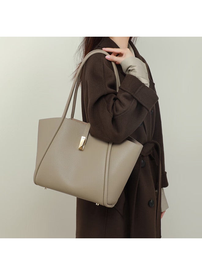 Viney Leather Tote Bag, Women's Handbag, Brand Underarm Shoulder Bag, Birthday Gift For Girlfriend On Qixi Festival And Valentine's Day - Image 2