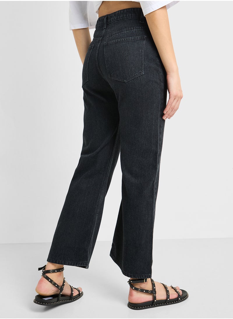 Ginger Mid Rise Straight Fit Jeans  - Image 3
