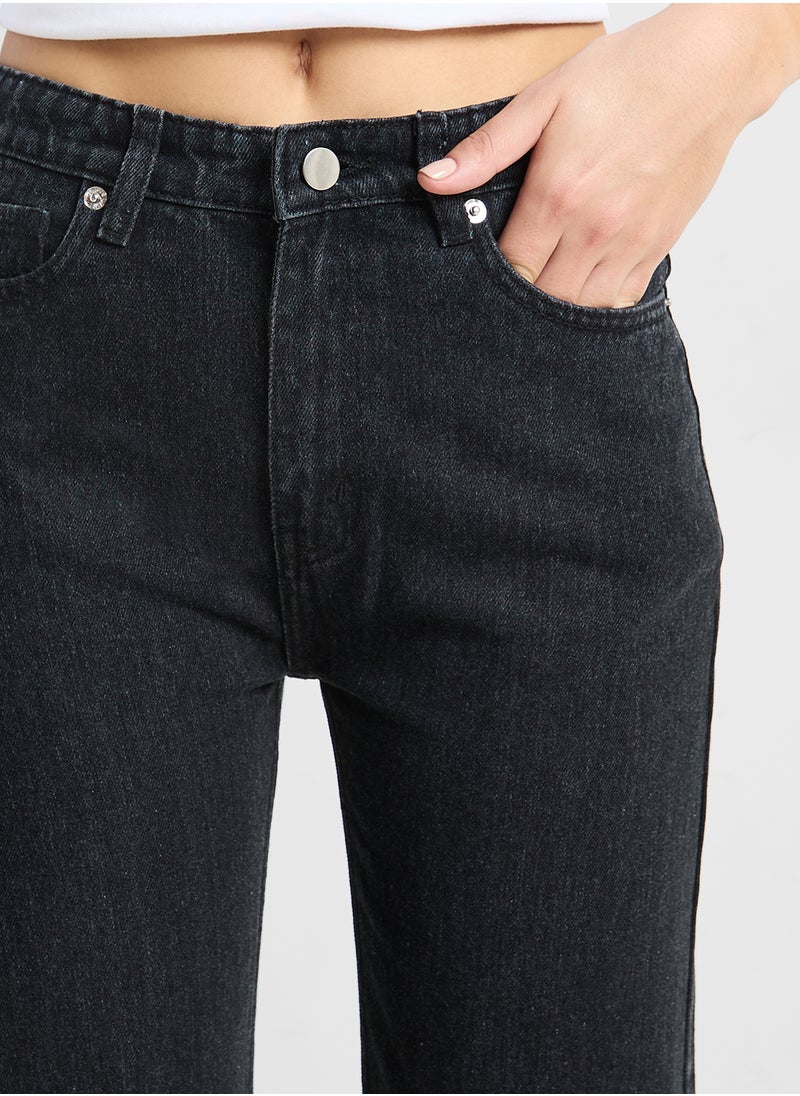 Ginger Mid Rise Straight Fit Jeans  - Image 4