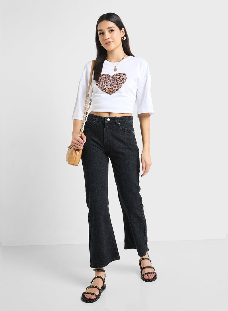 جينجر جينز مستقيم بخصر متوسط - Image 2