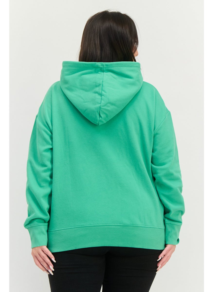 Women Hood With Drawstrings Solid Sweatshirt, Green - pzsku/ZD143B302500408775CF7Z/45/_/1737642438/1d01aa3d-08be-4a39-a7ce-c509d0fc1d01