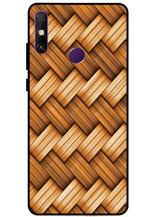 EYE CATCH Protective Case Cover For Huawei Enjoy 20E Wood Stripes Multicolor  - Image 1