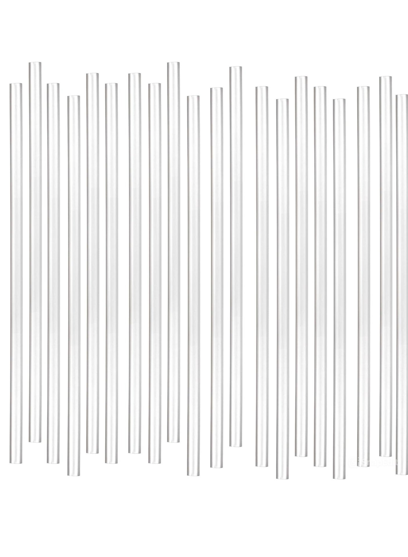 100Pcs Clear Long Disposable Plastic Drinking Straws 24cm | Individually Wrapped Straws | Extra Long for Juice, Milk, Smoothies, Parties | Hygienic & Convenient Everyday Use