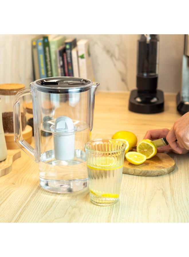 إبريق فلترة مياه ويسبر D1 سوليد FutureFlow سعة 2.8 لتر – أسود - Image 2