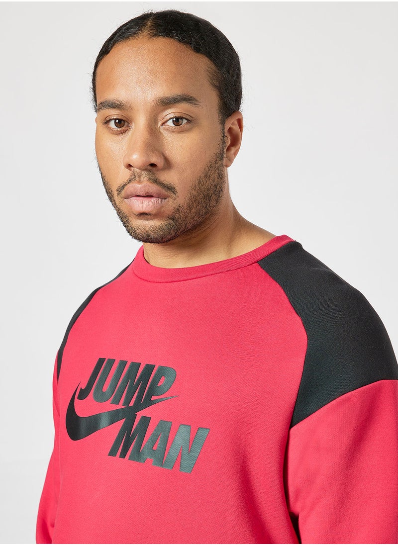 Jordan - Jumpman Fleece Crew Sweatshirt - Image 1