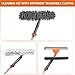 Chabatree Window Squeegee Cleaner Set 2in1 Window Cleaning Tool with Extendable Pole Window Cleaning kit with Bendable Head for Indoor Outdoor Glass for Car Indoor Outdoor High WindowsKit10 - Image 4