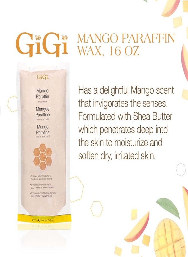 GiGi Paraffin Wax Refill with Mango & Shea Butter – Ultra-Hydrating Hand & Feet Treatment, Compatible with Paraffin Bath & Machine, 16 oz - Image 2