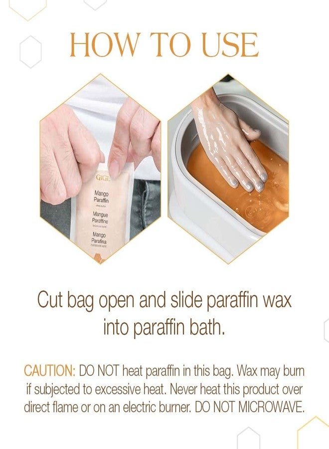 GiGi Paraffin Wax Refill with Mango & Shea Butter – Ultra-Hydrating Hand & Feet Treatment, Compatible with Paraffin Bath & Machine, 16 oz - Image 3