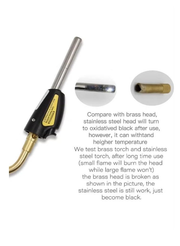 Hand Torch Tips Torch Swirl Map-Pro/Lpg Self Lighting Gas Self Ignition Turbo Torch Regulator Brazing Soldering And Welding Plumbing Gun - Image 4