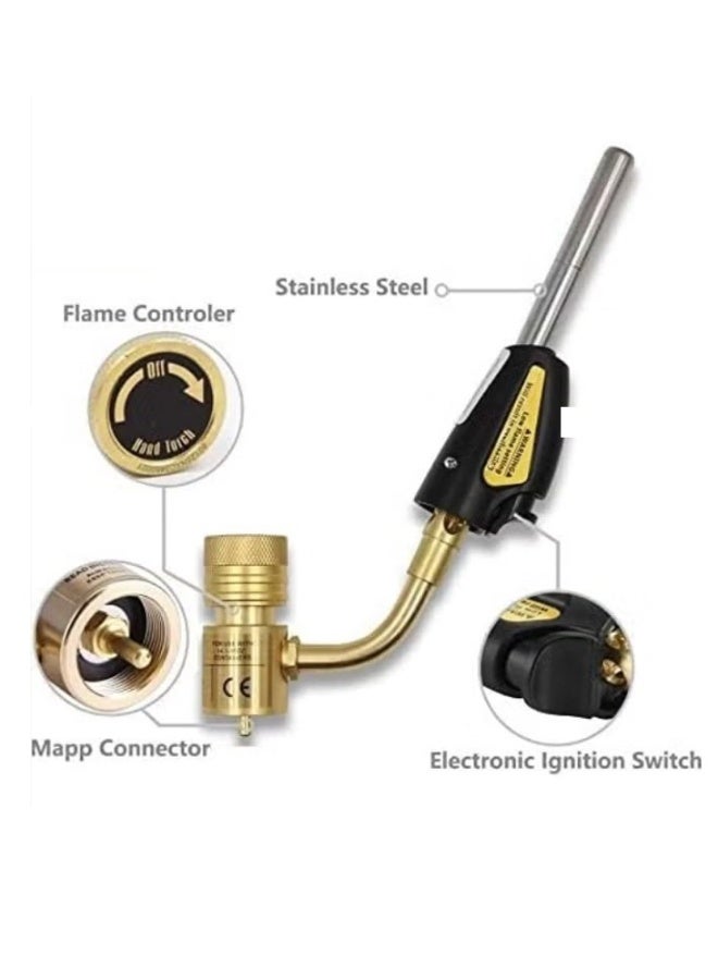 Hand Torch Tips Torch Swirl Map-Pro/Lpg Self Lighting Gas Self Ignition Turbo Torch Regulator Brazing Soldering And Welding Plumbing Gun - Image 3