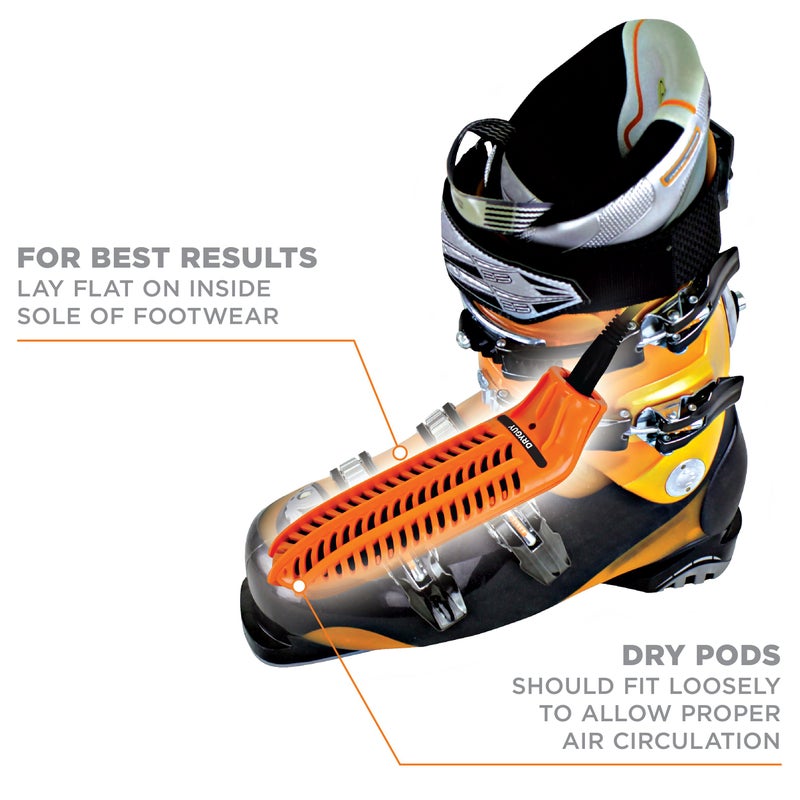 DRYGUY DryGuy Travel Dry Boot and Shoe Dryer and Warmer, Orange (02139) , Black  - Image 2