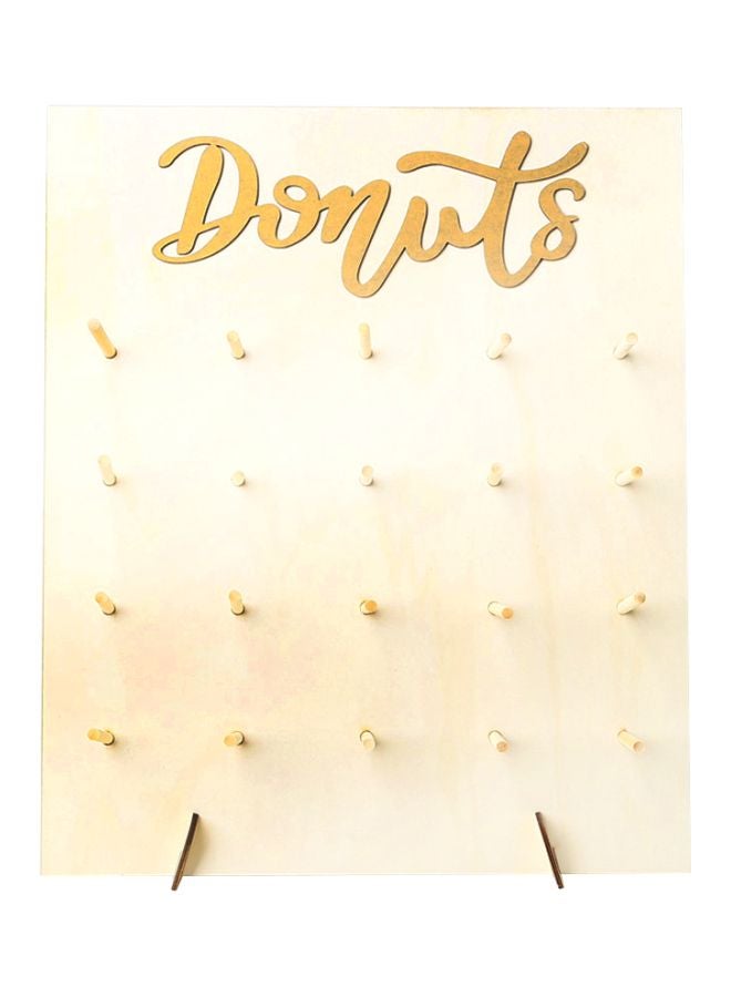 Wall Mounted Wooden Donut Holder 45x37.6x1.2cm - Image 1