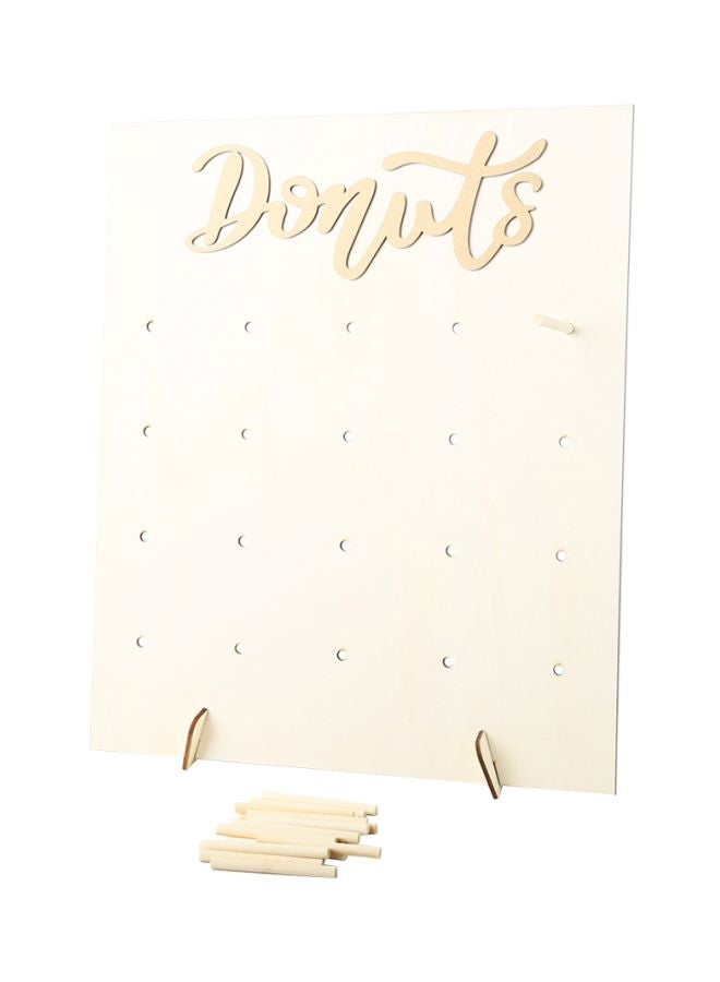Wall Mounted Wooden Donut Holder 45x37.6x1.2cm - Image 2