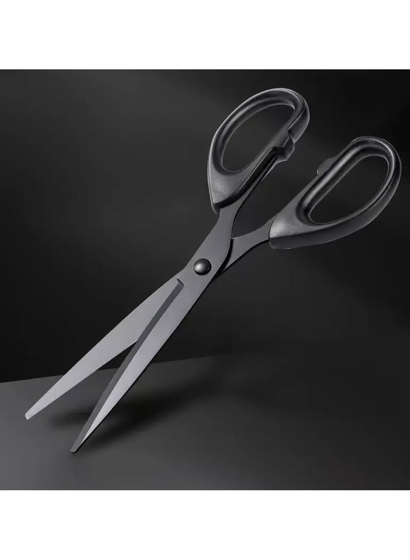 مقص كبير. فولاذ مقاوم للصدأ. مقاوم للصدأ. طلاء غير لاصق. استخدام منزلي. استخدام مكتبي. قص الورق الفني. - Image 2