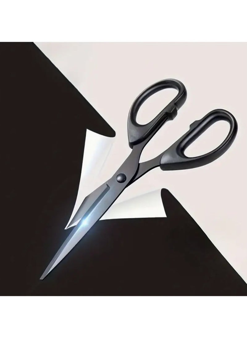 مقص كبير. فولاذ مقاوم للصدأ. مقاوم للصدأ. طلاء غير لاصق. استخدام منزلي. استخدام مكتبي. قص الورق الفني. - Image 4