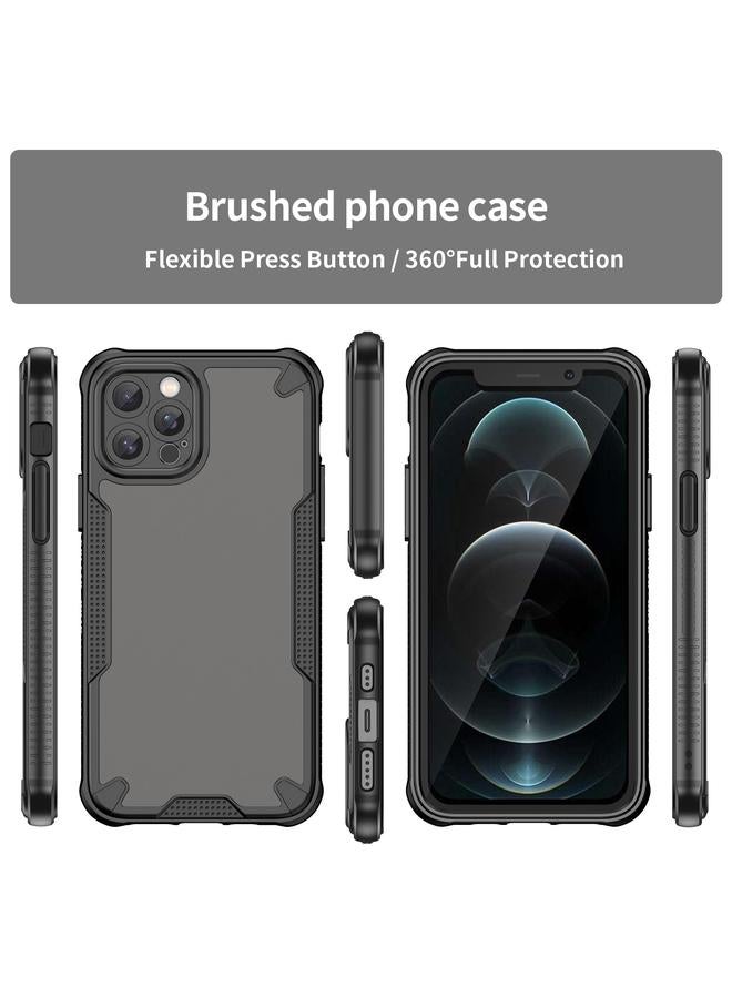 زبون جراب لهاتف iPhone 12 Pro Max Armor Glaze PC Hybrid TPU - Image 2