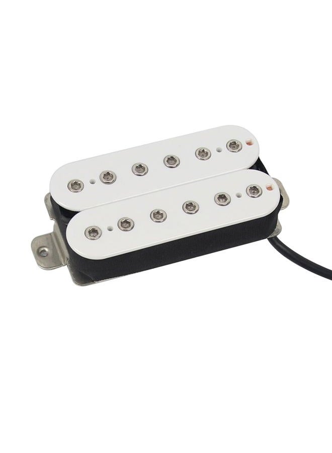 FLEOR Alnico 5 Electric Guitar Bridge Pickup Double Coil Humbucker Pickups-White - Image 5