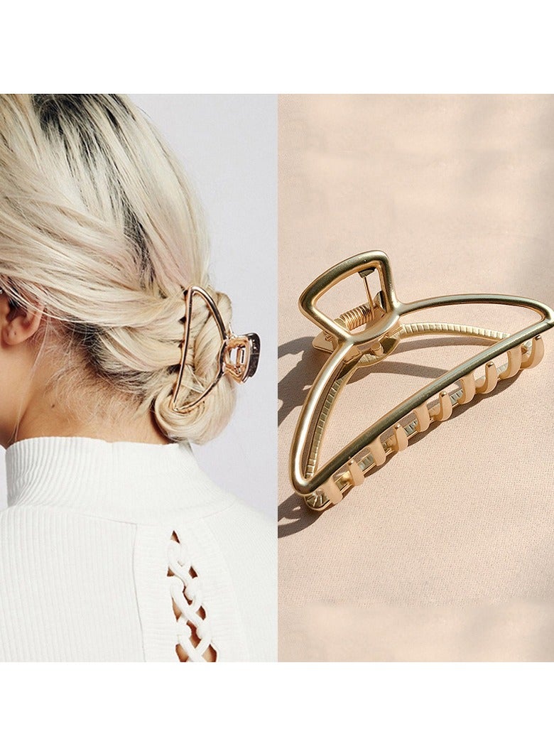 Goolsky Gold Metal Claw Clips, Large Hair Clips for All Hair Types, Cute Claw Clips for Girls And Women, Strong Hair Clips, 1 Piece - Image 3