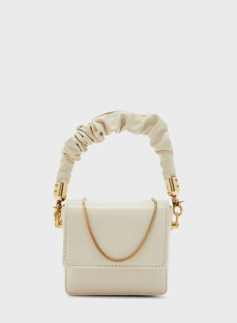 Ginger Mini Handbag With Ruched Handle
