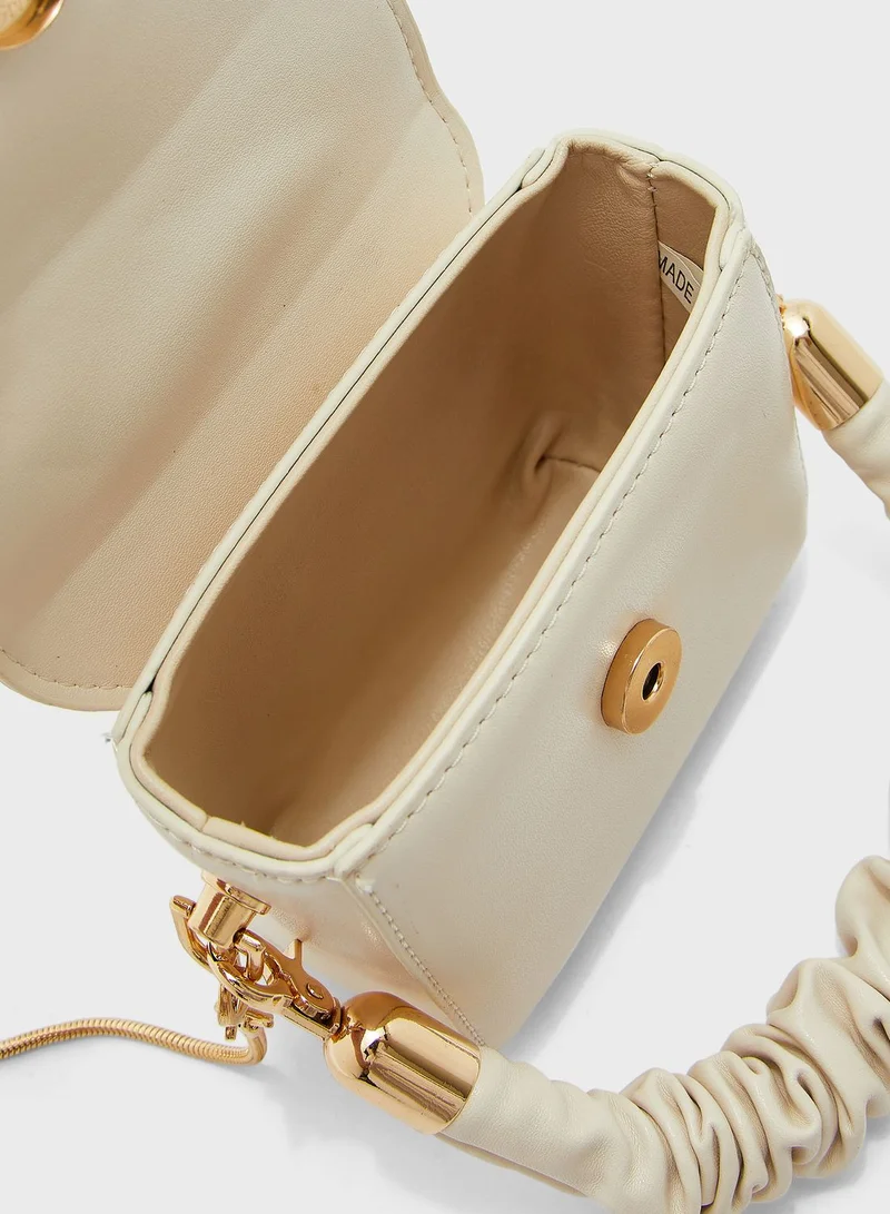 Ginger Mini Handbag With Ruched Handle