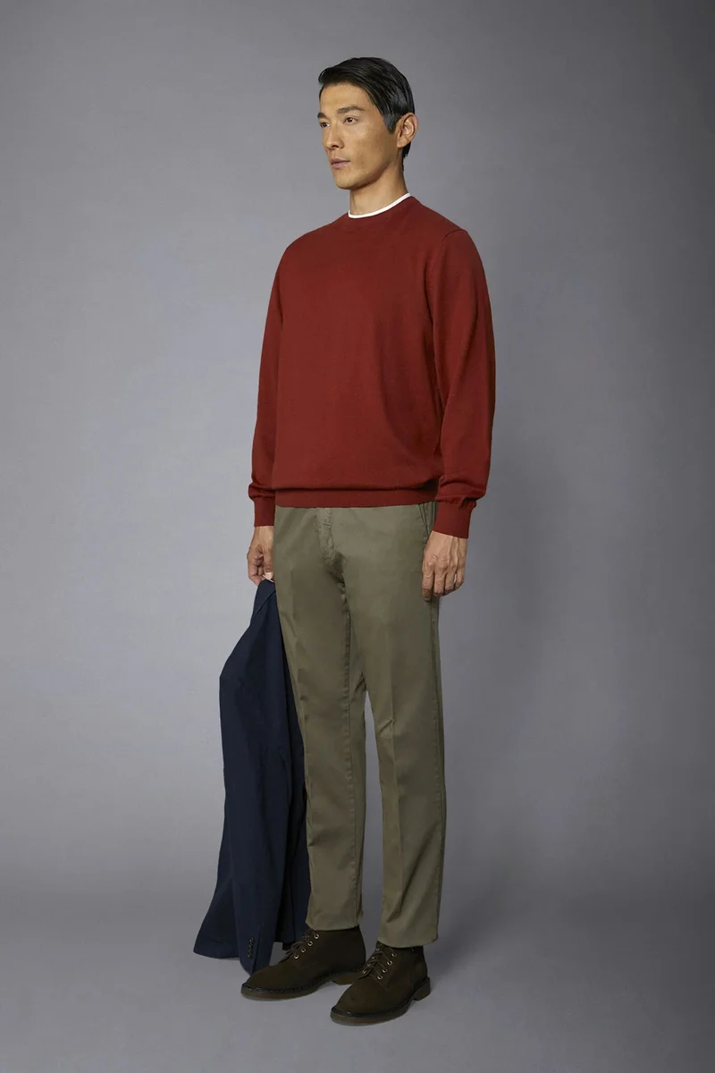 دوبل غانغر Men's classic chino pants regular fit - Taupe