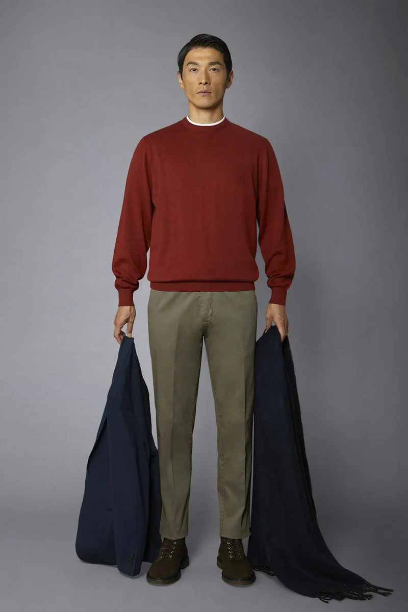 Men's classic chino pants regular fit - Taupe