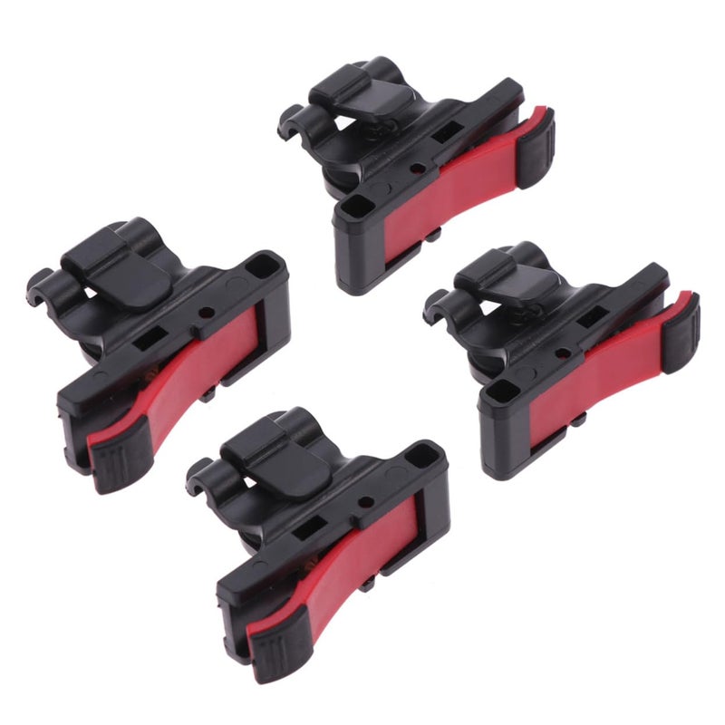 Mobile Game Controller 4 Shortcut Buttons Joystick Aim Key Compatible Phone Tablet Black Red - Image 2
