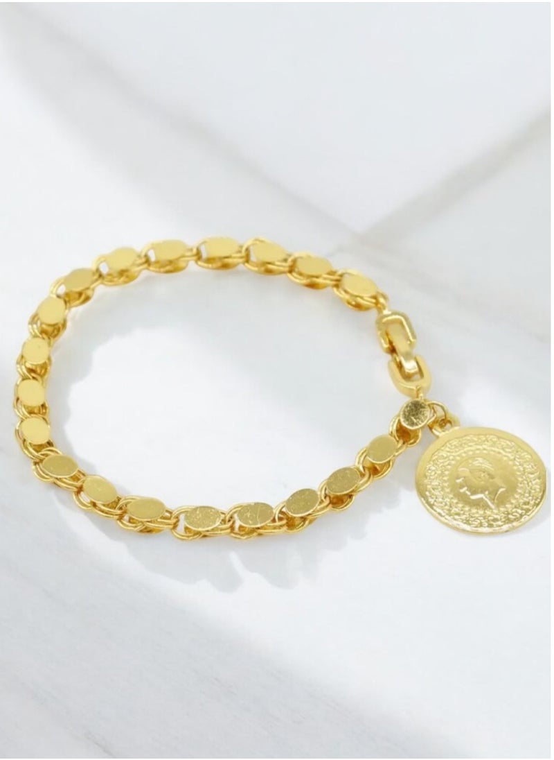 GOLDMAX 21k Gold Plated Bracelet For Women Size 19cm  - Image 3
