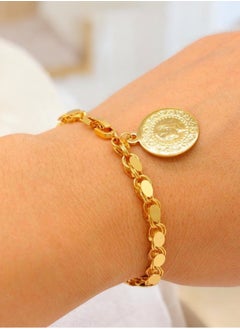 GOLDMAX 21k Gold Plated Bracelet For Women Size 19cm  - Image 1