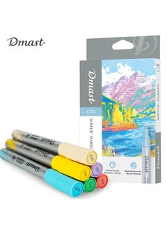 Dmast DMAST ACRYLIC MARKER 6 COLOURS PASTEL - C351  - Image 1