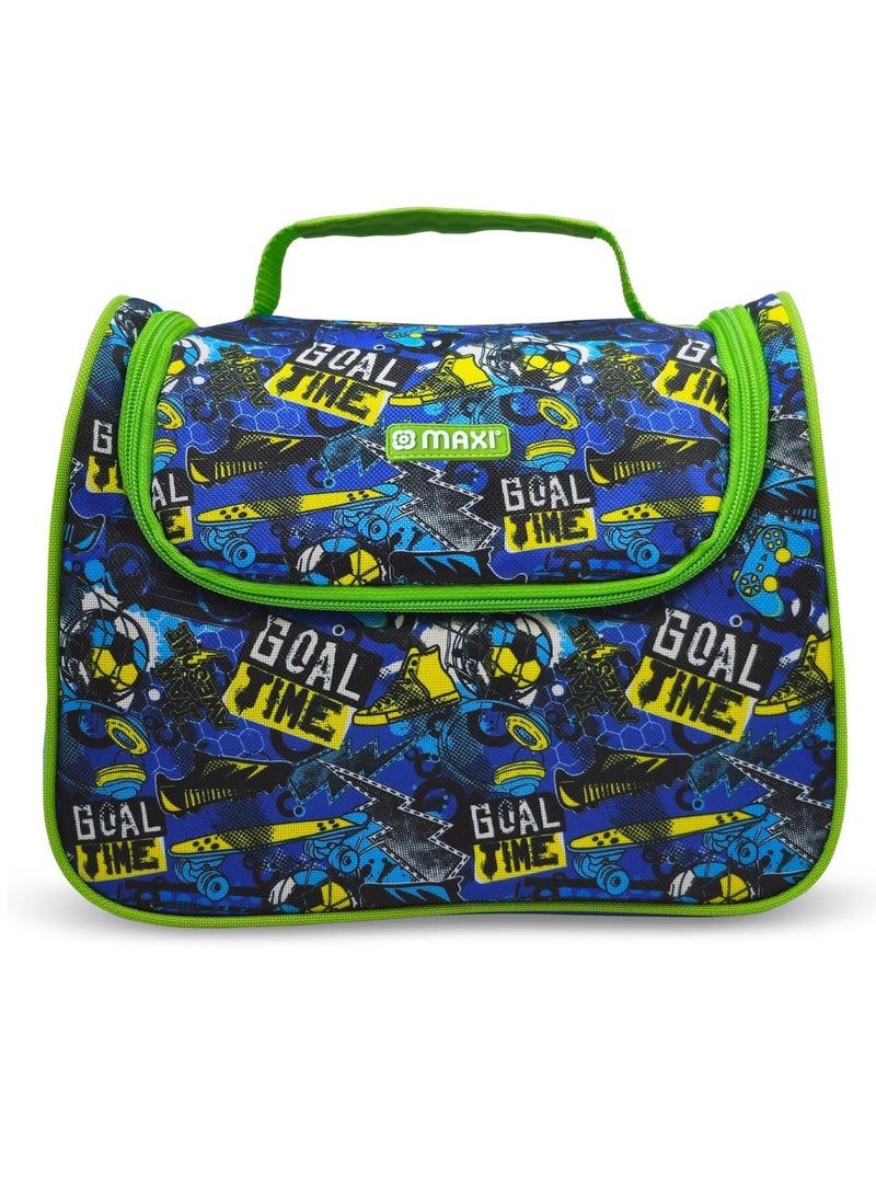 Maxi Insulated Lunch Bag with Reusable Lunch Box & Water Bottle – Leakproof, Ideal for School, Office, Picnic, Beach, for Kids & Adults – Blue. - Image 2