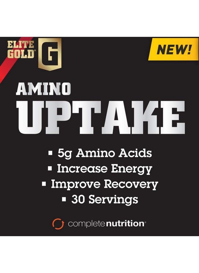 Complete Nutrition - Elite Gold Amino Uptake Strawberry Pineapple Amino Acid Supplement Increase Energy Support Muscle Recovery Beta Alanine L Citrulline 8.46 Oz Tub (30 Servings) - Image 1