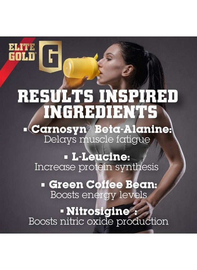 Complete Nutrition - Elite Gold Amino Uptake Strawberry Pineapple Amino Acid Supplement Increase Energy Support Muscle Recovery Beta Alanine L Citrulline 8.46 Oz Tub (30 Servings) - Image 1