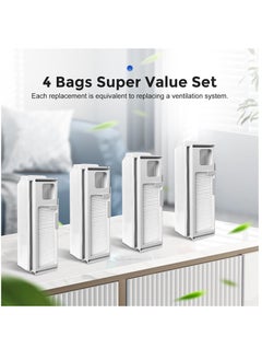 Excefore 4 Pack Disposable Dust Bags With HEPA Filter for NARWAL Freo X Ultra Robot Vacuum, 1L Large Dust bag  - Image 5
