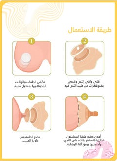 شي آند ليتل عبوة من قطعتين من واقيات حلمات السيليكون، واقيات الرضاعة الطبيعية للأمهات المرضعات ذات الحلمات المسطحة/المقلوبة، مضادة للعض، ومسكنة للألم  - Image 2