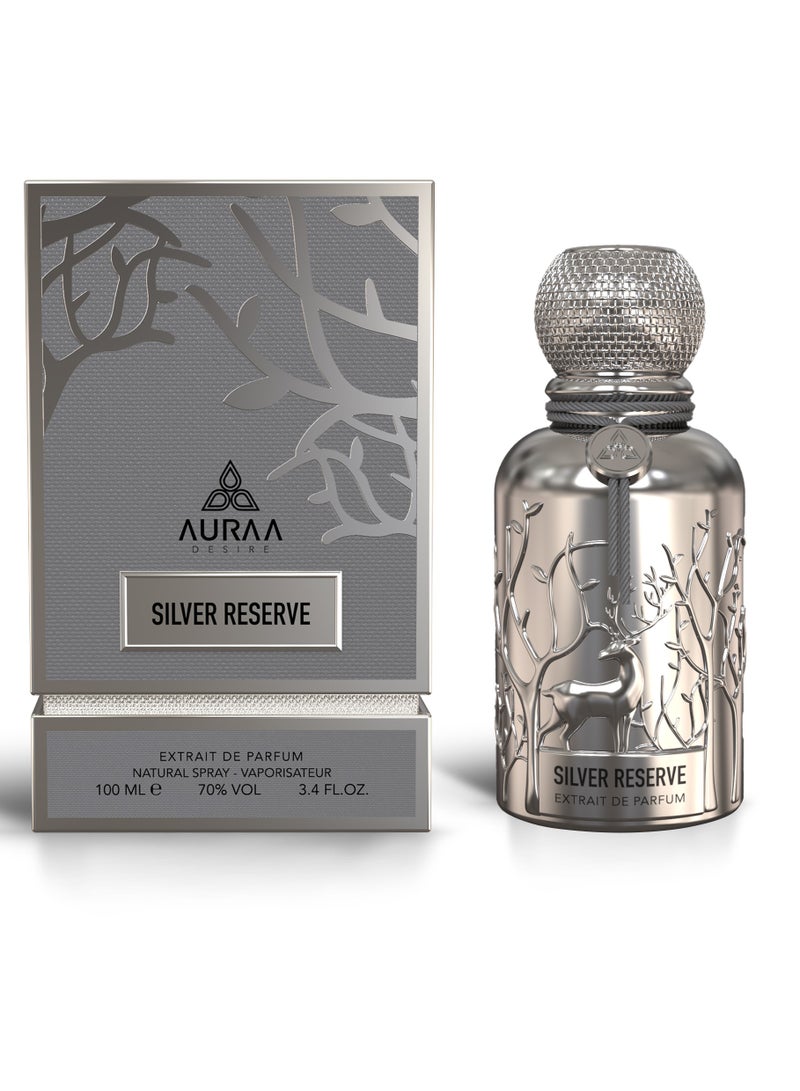 Auraa Desire احتياطي الفضة EDP 100 مل مجموعة أورا ديزاير غير المروضة - Image 1