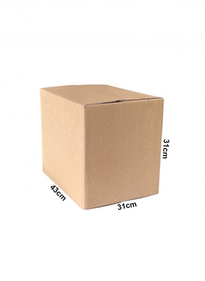 Habbaa - 5 Pieces of Empty Cardboard Boxes 43x31x31cm - Image 1
