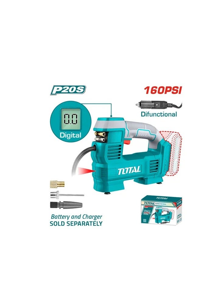 TOTAL 20V 2-piston blower without battery and charger (new) - TACLI2012 - Total