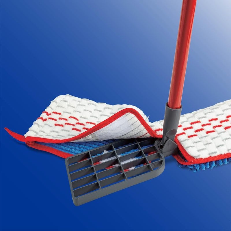 o cedar O-Cedar Hardwood Floor 'N More Microfiber 3-Action Flip Mop Refill (2-Pack) | Double-Sided Mop Head with Microfiber and Chenille | Reusable, Machine-Washable Mop Head Replacement - Image 5