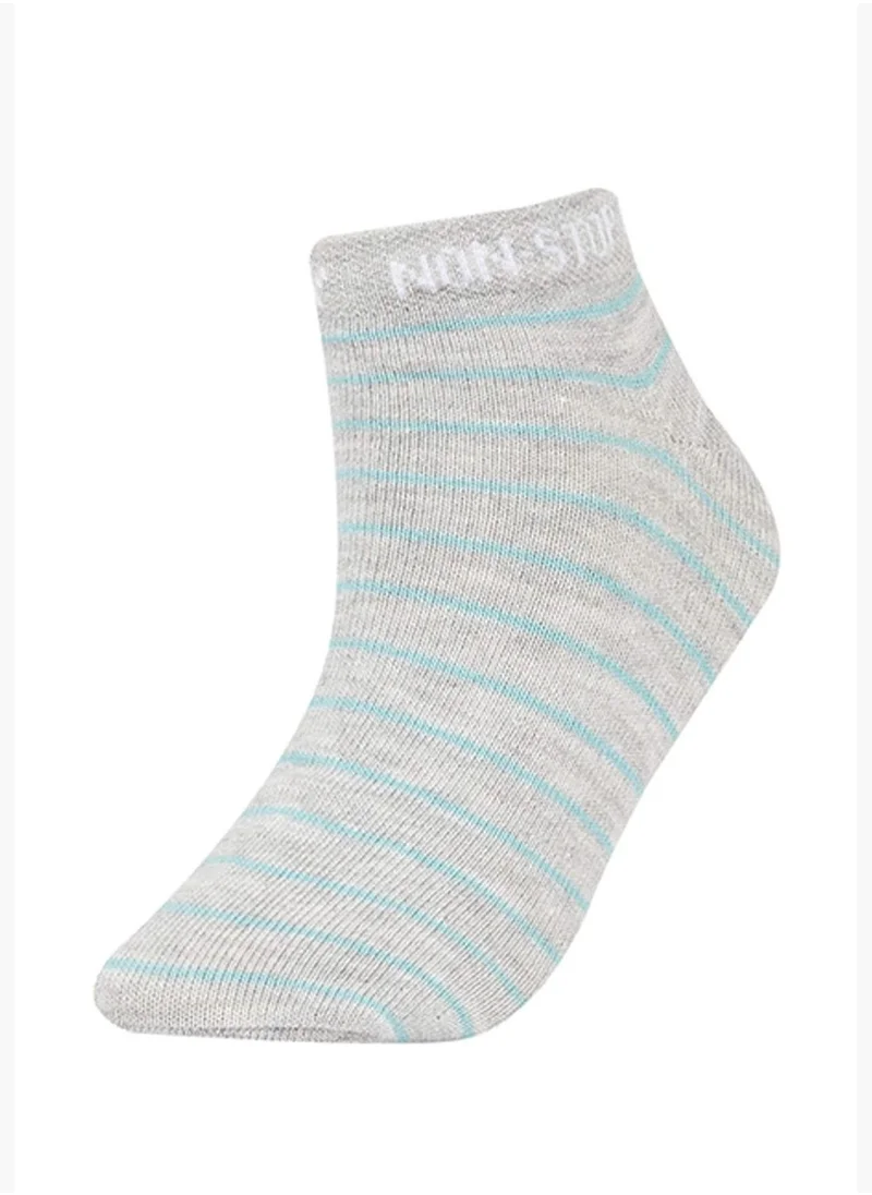 ديفاكتو 7 Pack Striped Colour Block Ankle Low Cuts