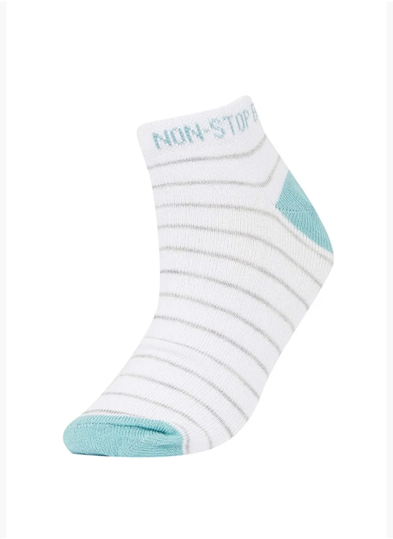 ديفاكتو 7 Pack Striped Colour Block Ankle Low Cuts