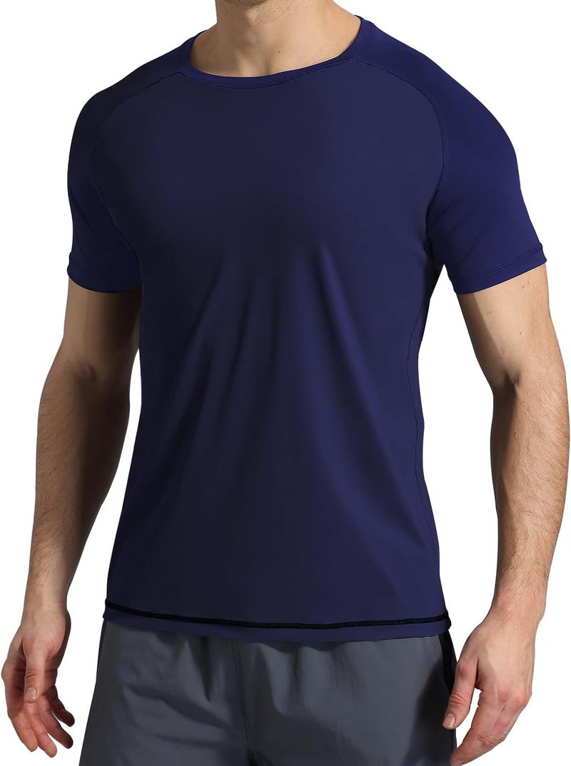 VAYAGER Men's Swim Shirts Rash Guard UPF 50+ T Shirts Quick Dry Loose Fit Water Surfing Shirt - Image 1